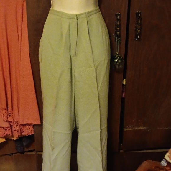 EILEEN FISHER LIGHT BLUE SILK GORGETTE PANTS PETITE MEDIUM - Picture 1 of 7